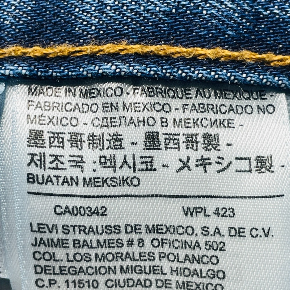 Levi's 501 Men's Measured W30 L30 Blue Button Fly Straight Jeans Red Tab 30x30 - Picture 14 of 16